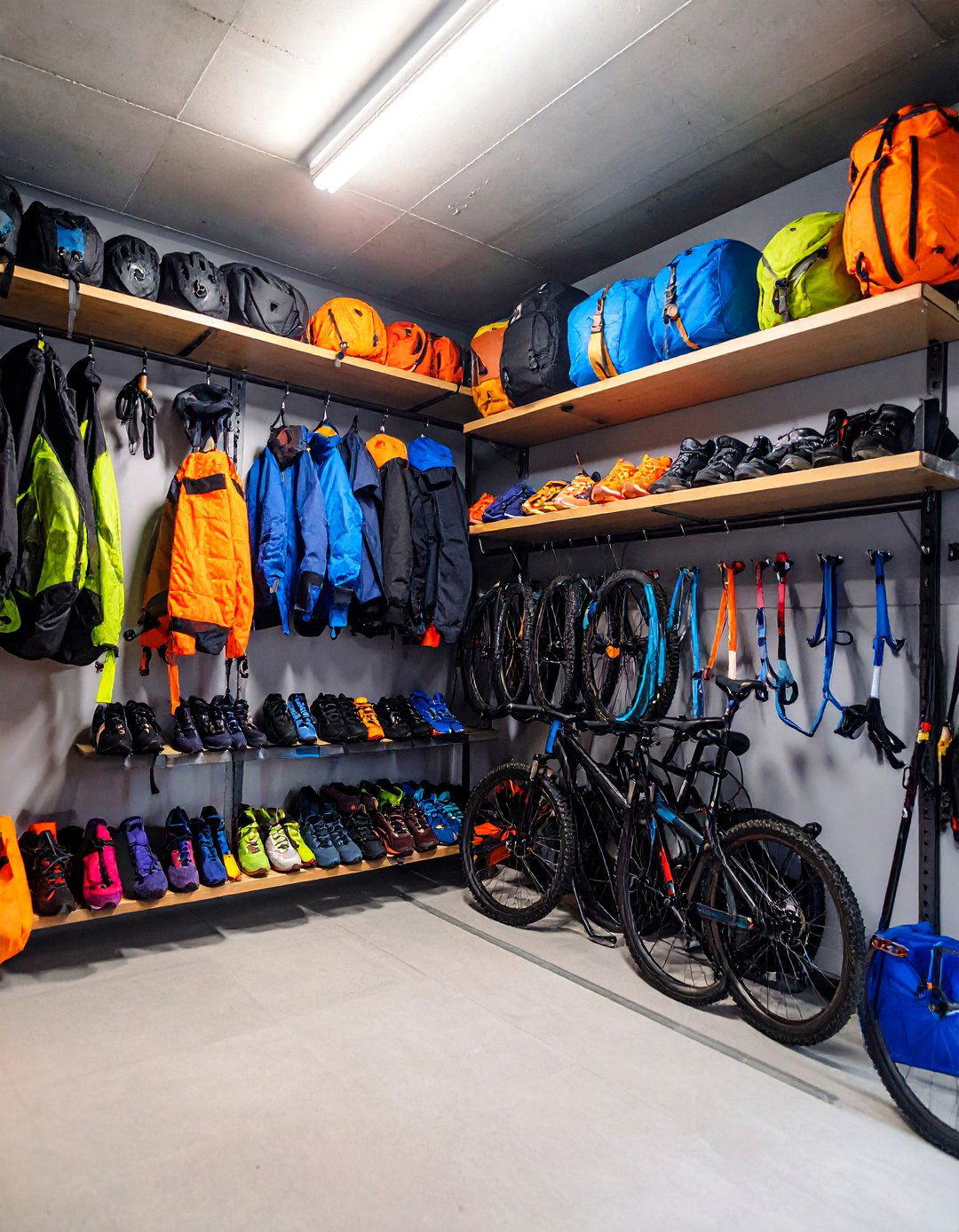 Sports Equipment Organization Hub - 25 Garage Makeover Ideas