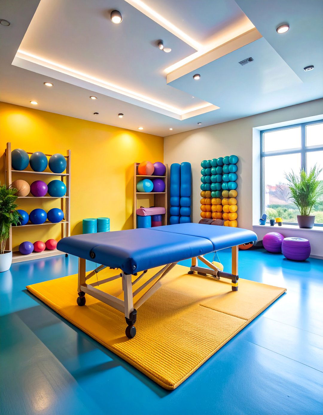 Sports Recovery Massage Room with Athletic Focus - 25 Massage Room Setup Ideas