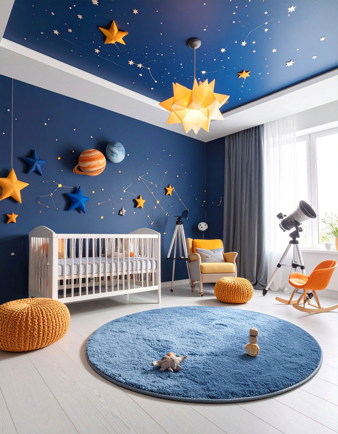 Sports Star Constellation Astronomy Nursery - 25 Sports Nursery Ideas