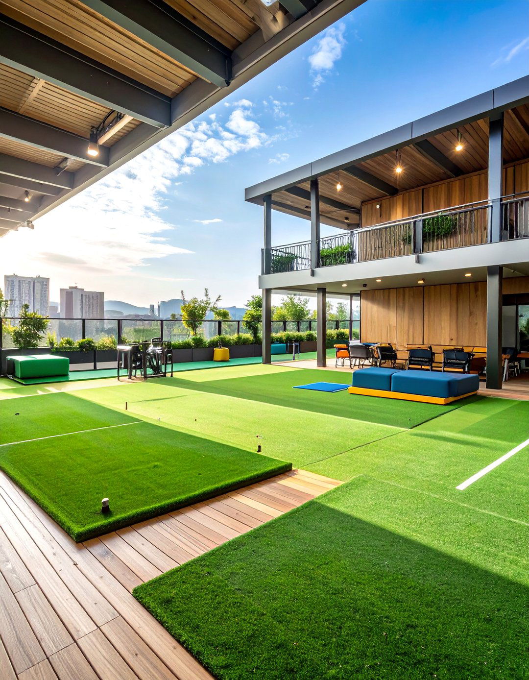 Sports and Recreation Artificial Grass Zone - 25 Artificial Grass Balcony Design