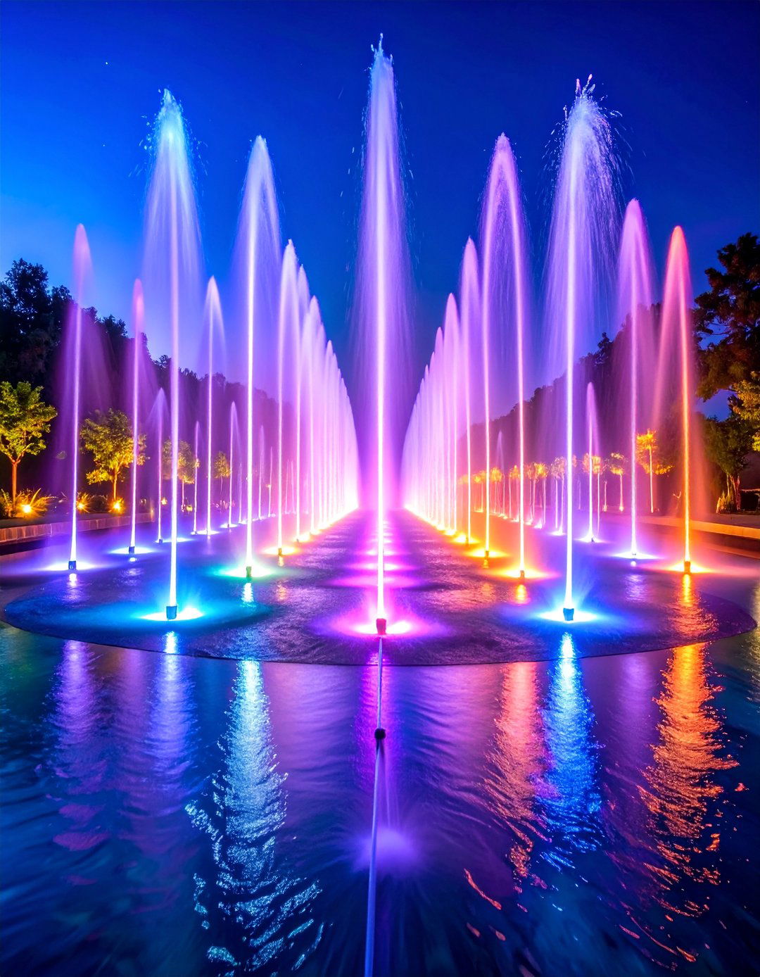 Spray Fountain Pool Feature System - 25 Pool Fountain Ideas