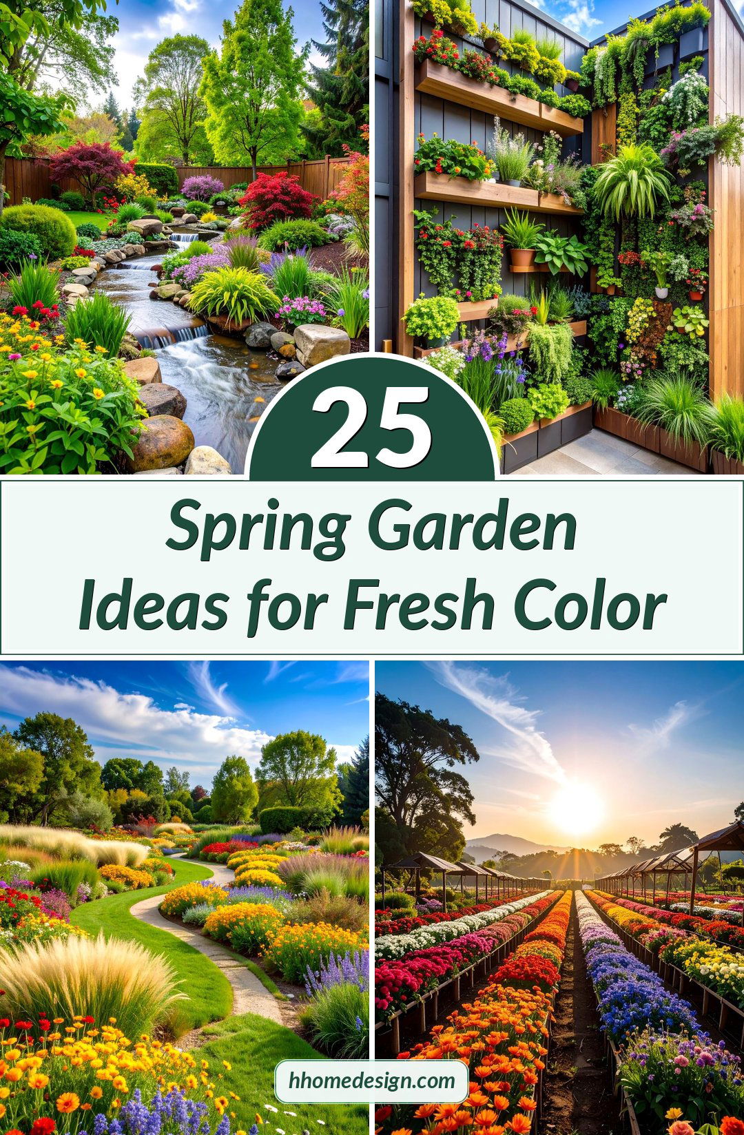 25 Spring Garden Ideas for Fresh Color