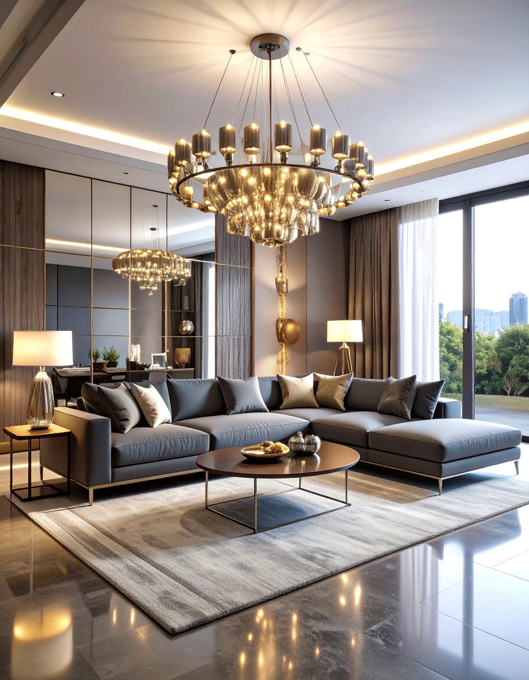 Sputnik Lighting Showcase Living Space - 25 1950s Living Room Ideas