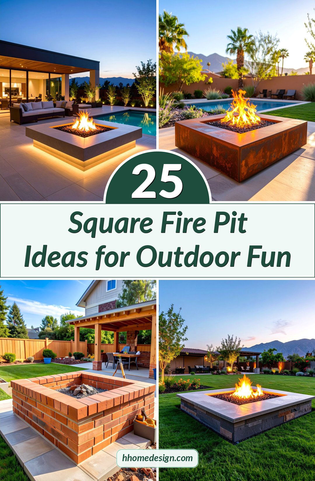 25 Square Fire Pit Ideas for Outdoor Fun