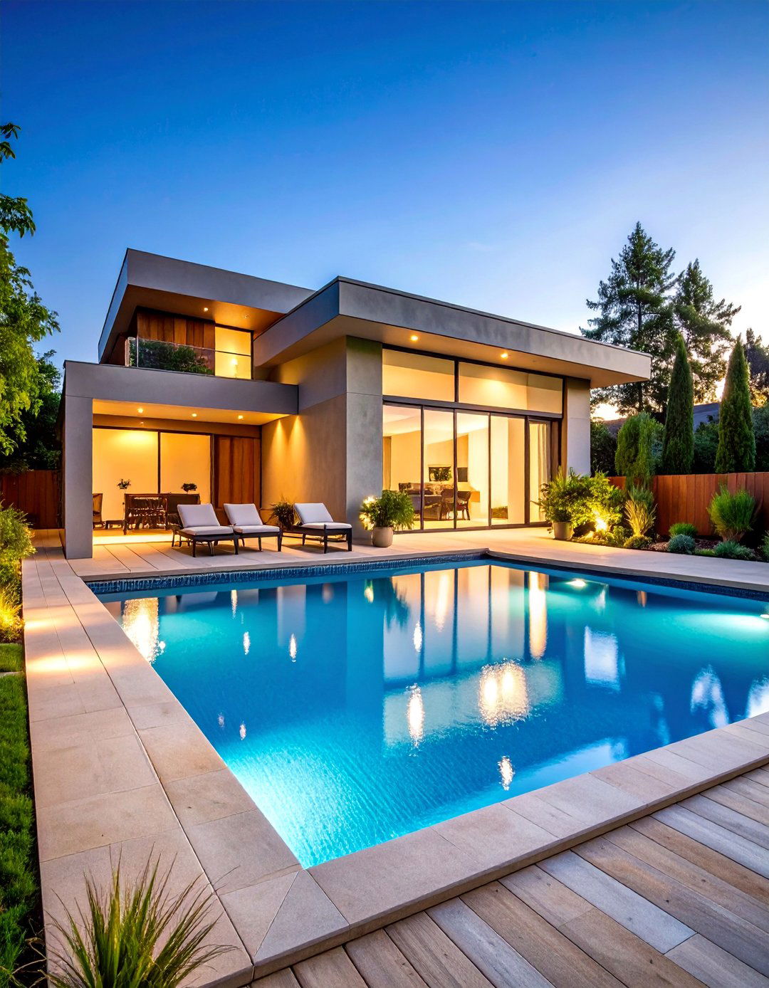 Square Pool with Modern Aesthetics - 25 Backyard Pool Ideas on a Budget