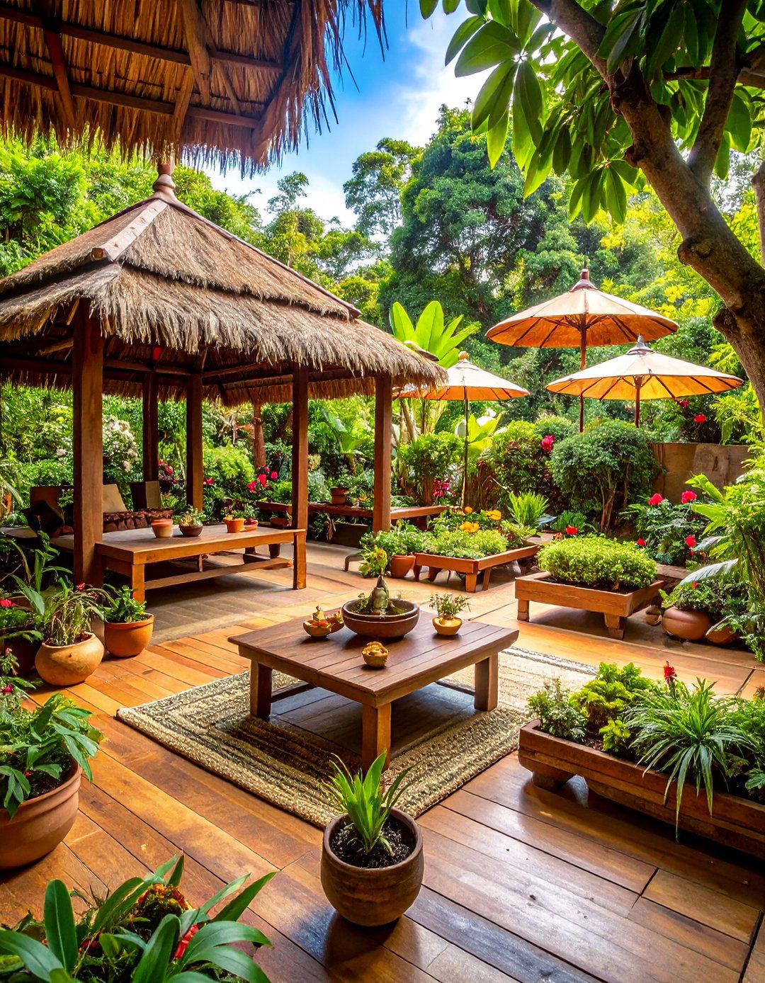 Sri Lankan Ayurvedic Garden with Medicinal Plants - 25 Asian Landscaping Ideas