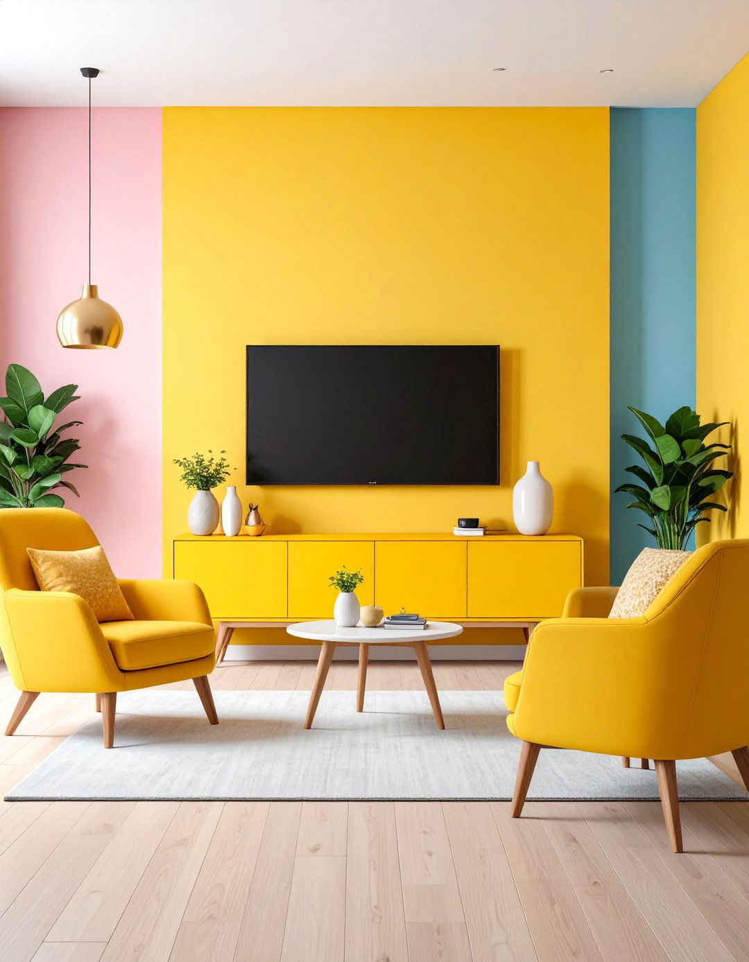 Stackable Furniture System with Wall Mount TV - 25 Small Living Room Ideas With Tv and Dining Table