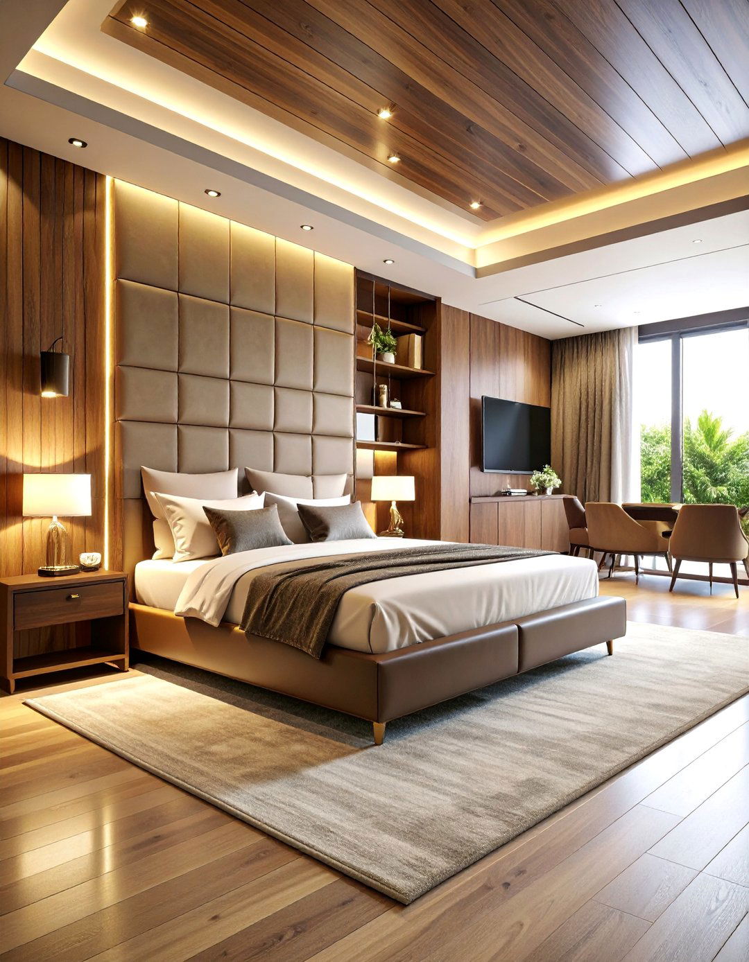 Stadium Luxury Box Inspired Bedroom with Premium Finishes - 25 Baseball Room Decor Ideas