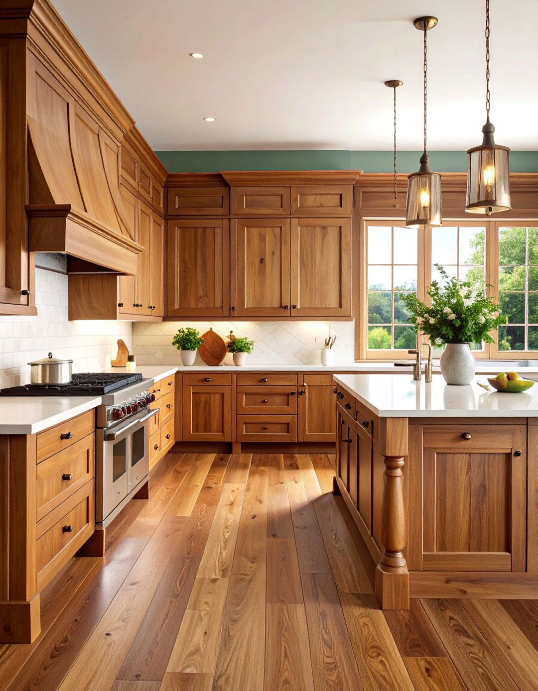 Stained Wood Wainscoting with Natural Character - 25 Kitchen Wainscoting Ideas