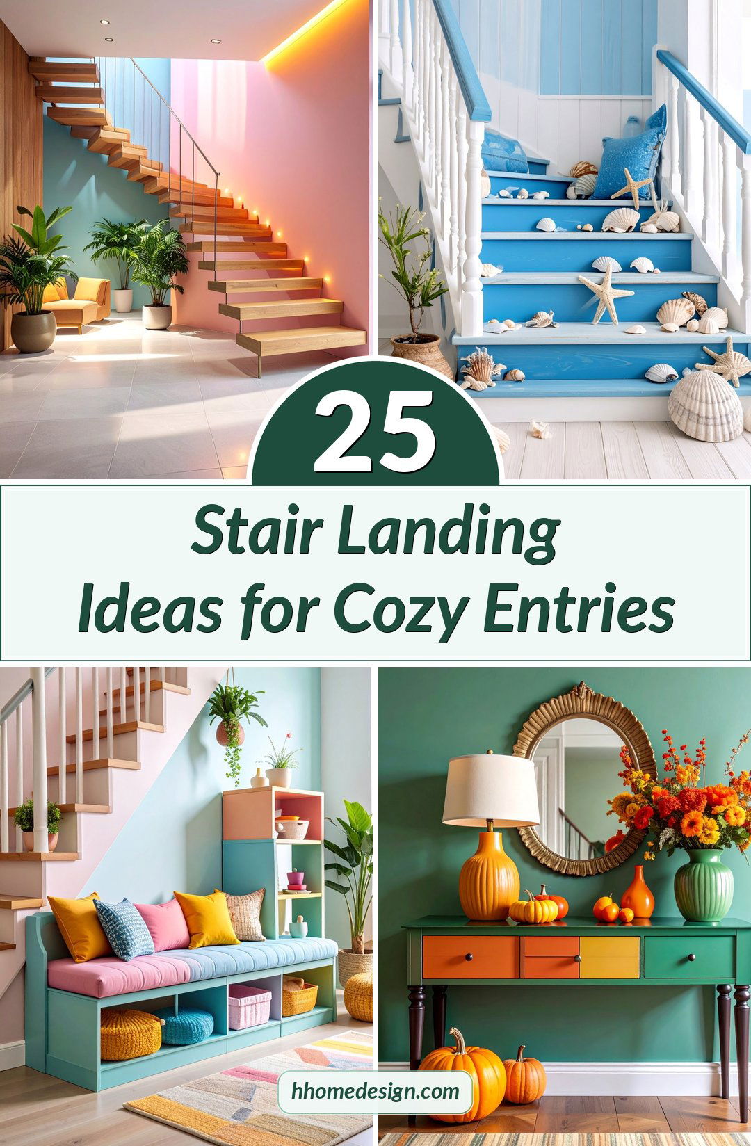 25 Stair Landing Ideas for Cozy Entries