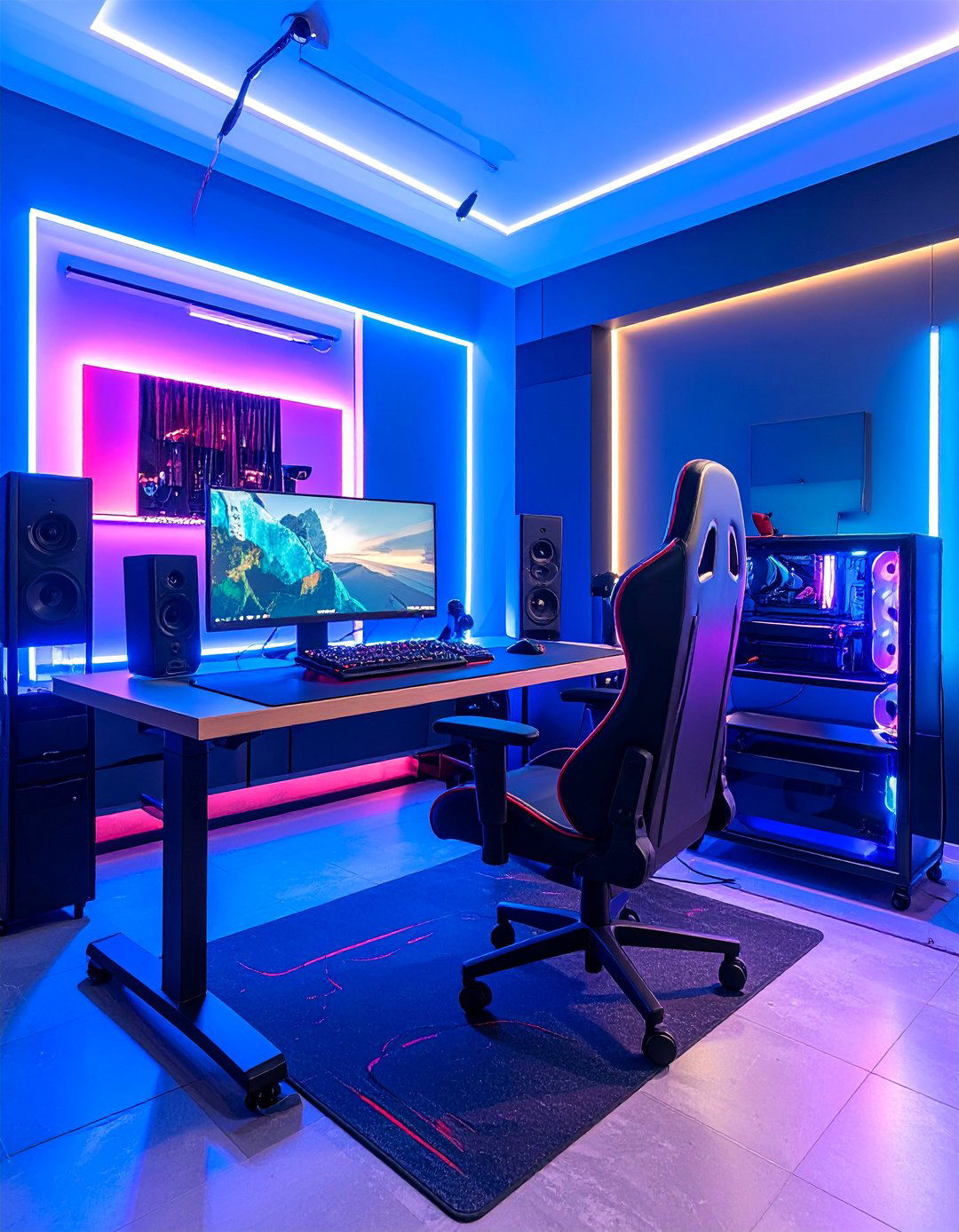 Standing Desk Streaming Station - 25 Streaming Setup Ideas