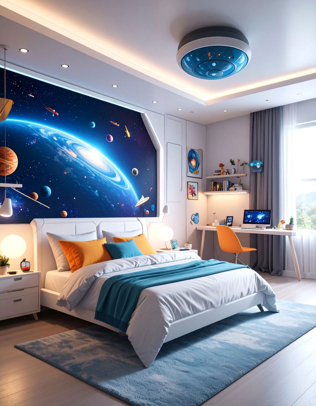 Star Wars Galaxy Themed Bedroom - 25 galaxy space-themed bedroom ideas