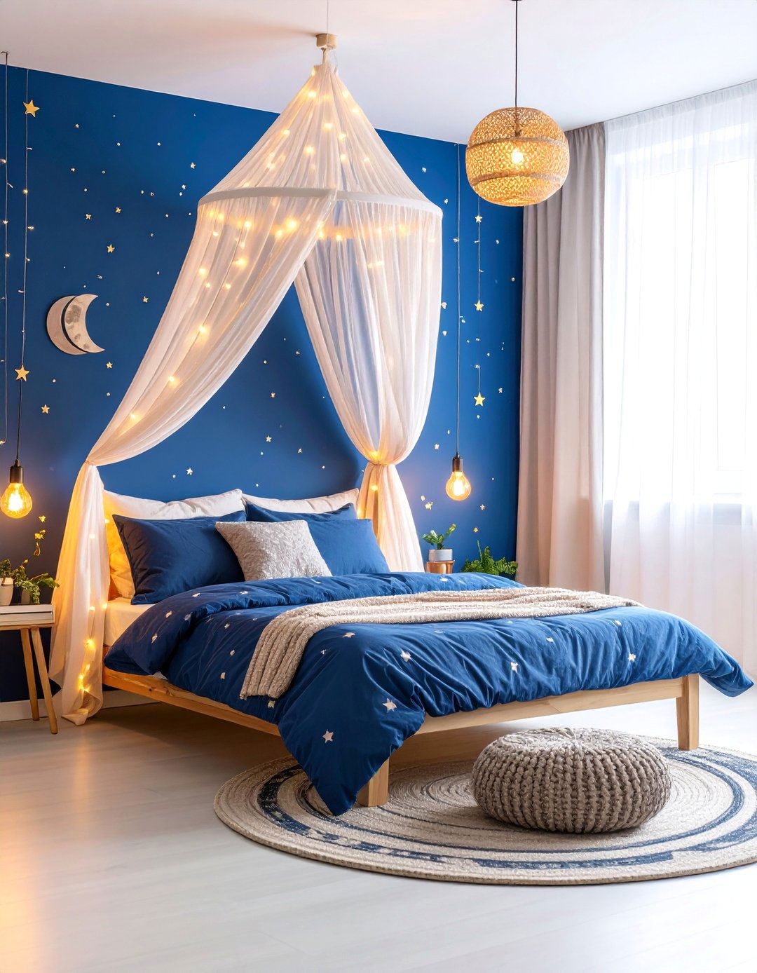 Starry Night Celestial Sanctuary - 25 Space-themed Room Ideas