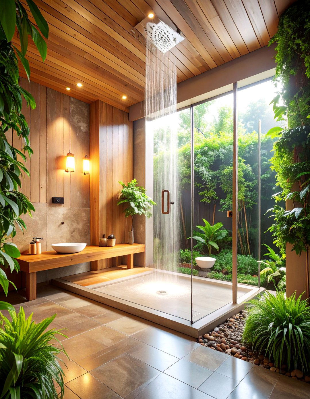 Steam Shower with Integrated Bench Seating - 25 Modern Shower Ideas