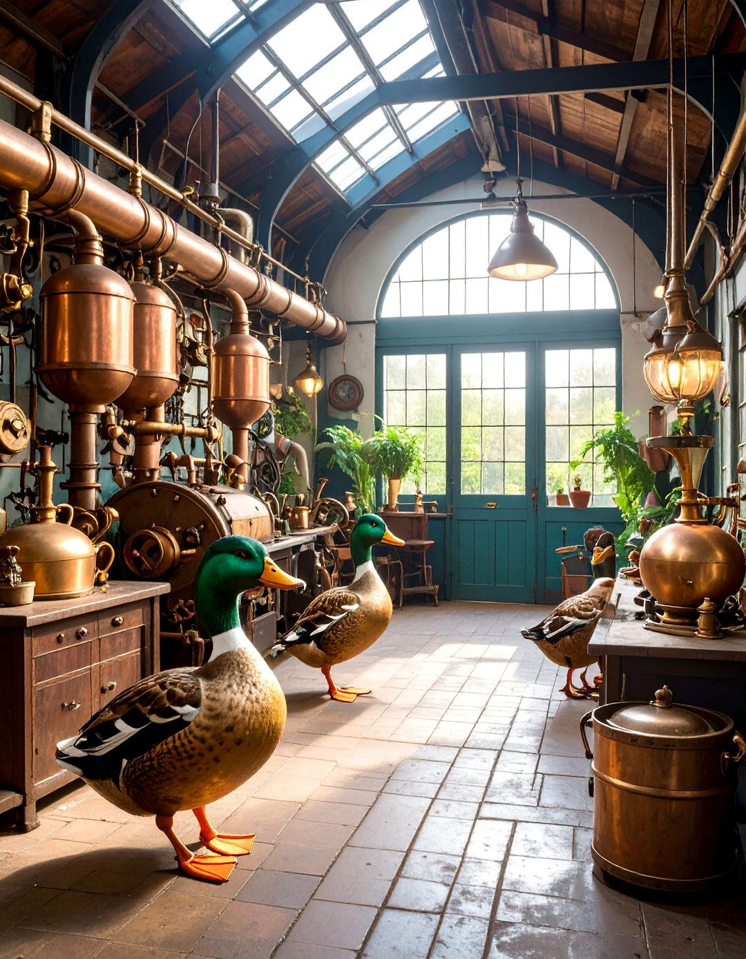 Steampunk Industrial Duck Factory - 25 Duck House Ideas