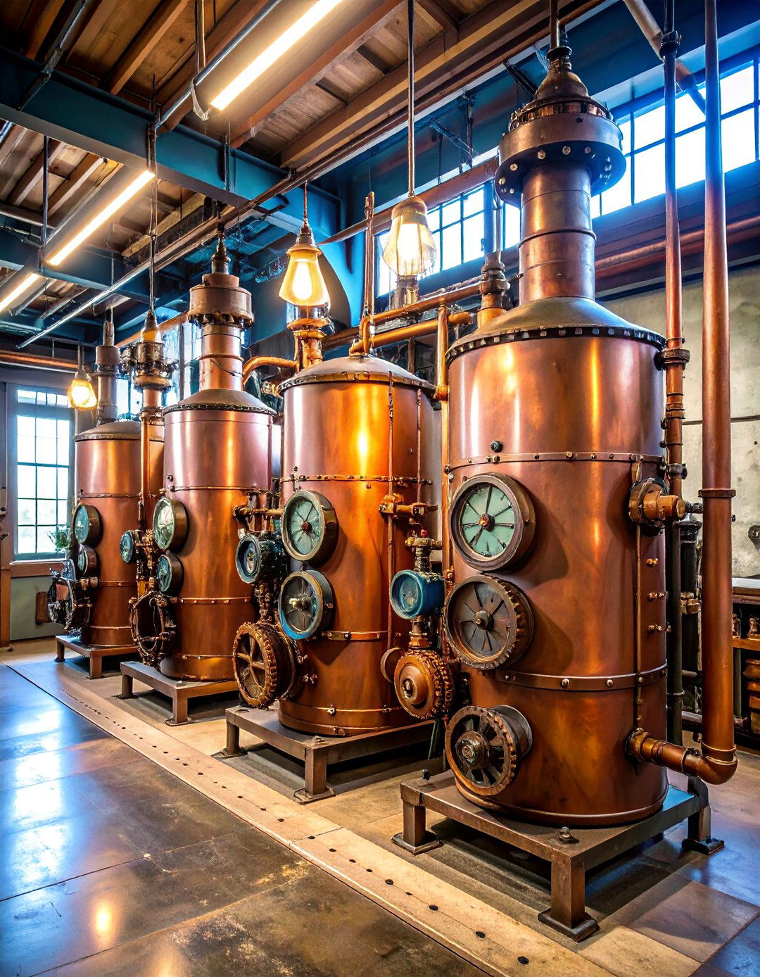 Steampunk Industrial Outhouse with Metal Accents - 25 Outhouse Design Ideas