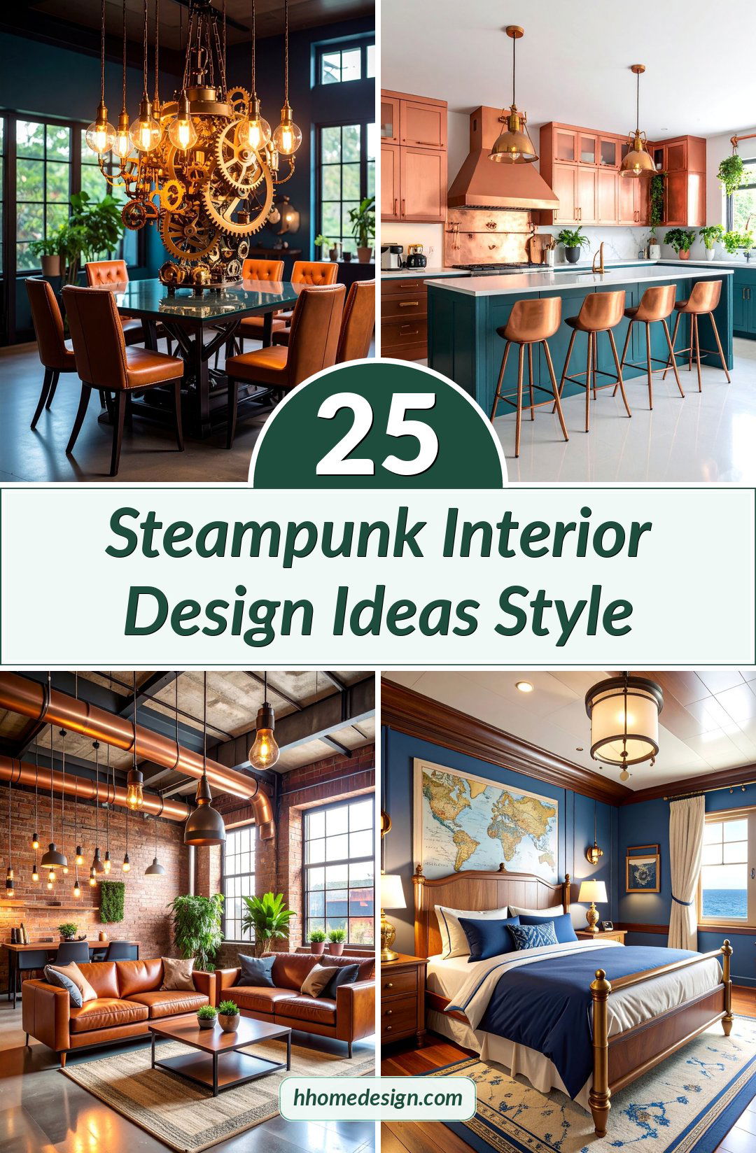 25 Steampunk Interior Design Ideas Style