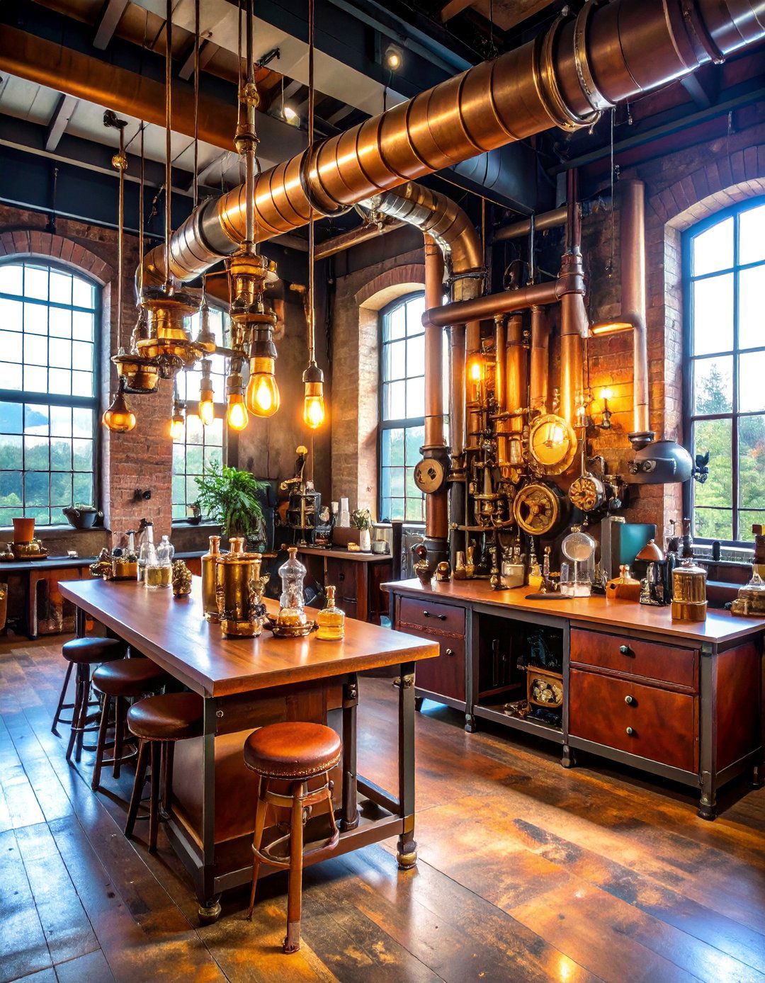 Steampunk Loft Laboratory - 25 Loft Ideas