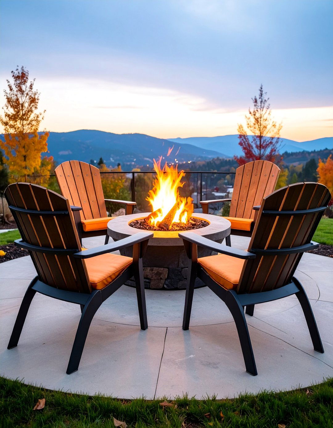 Steel Frame Dining Chairs with Fire Resistant Backs - 25 Fire Pit Chair Ideas