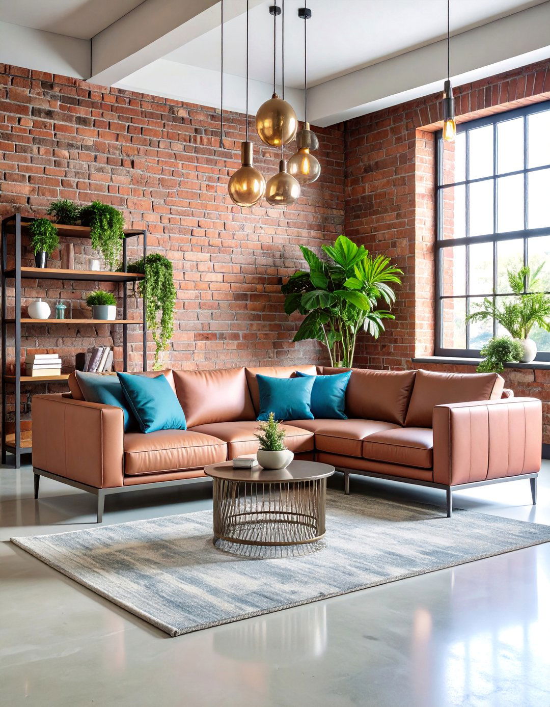 Steel Pink Industrial with Powder Blue - 25 Pink and Blue Living Room Ideas