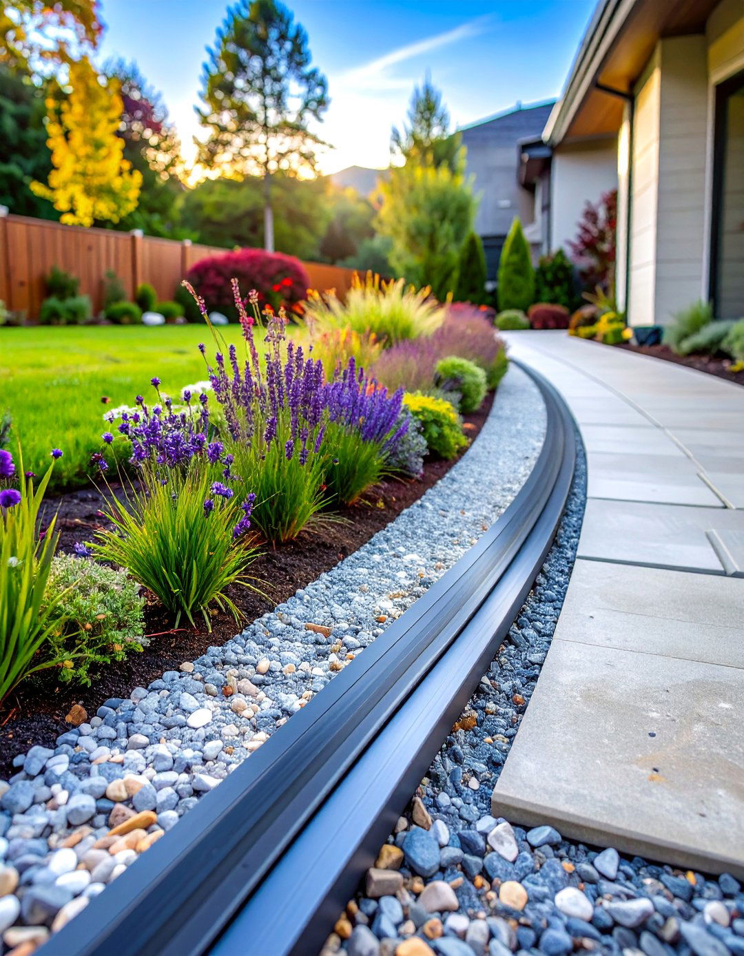 Steel Strip Edging Systems - 25 Gravel Driveway Edging Ideas