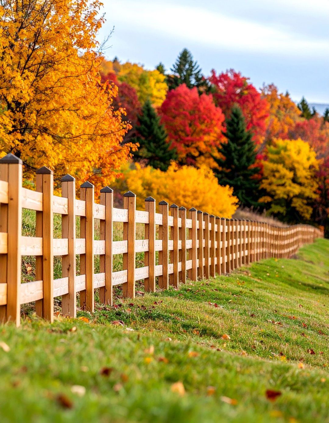 Stepped Board on Board for Sloped Terrain - 25 Board on Board Fence Ideas