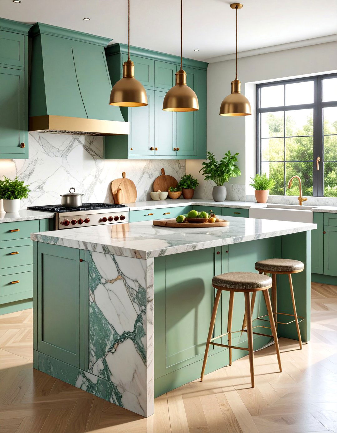 Stone Countertop Kitchen with Natural Mexican Materials - 25 Mexican Kitchen Ideas