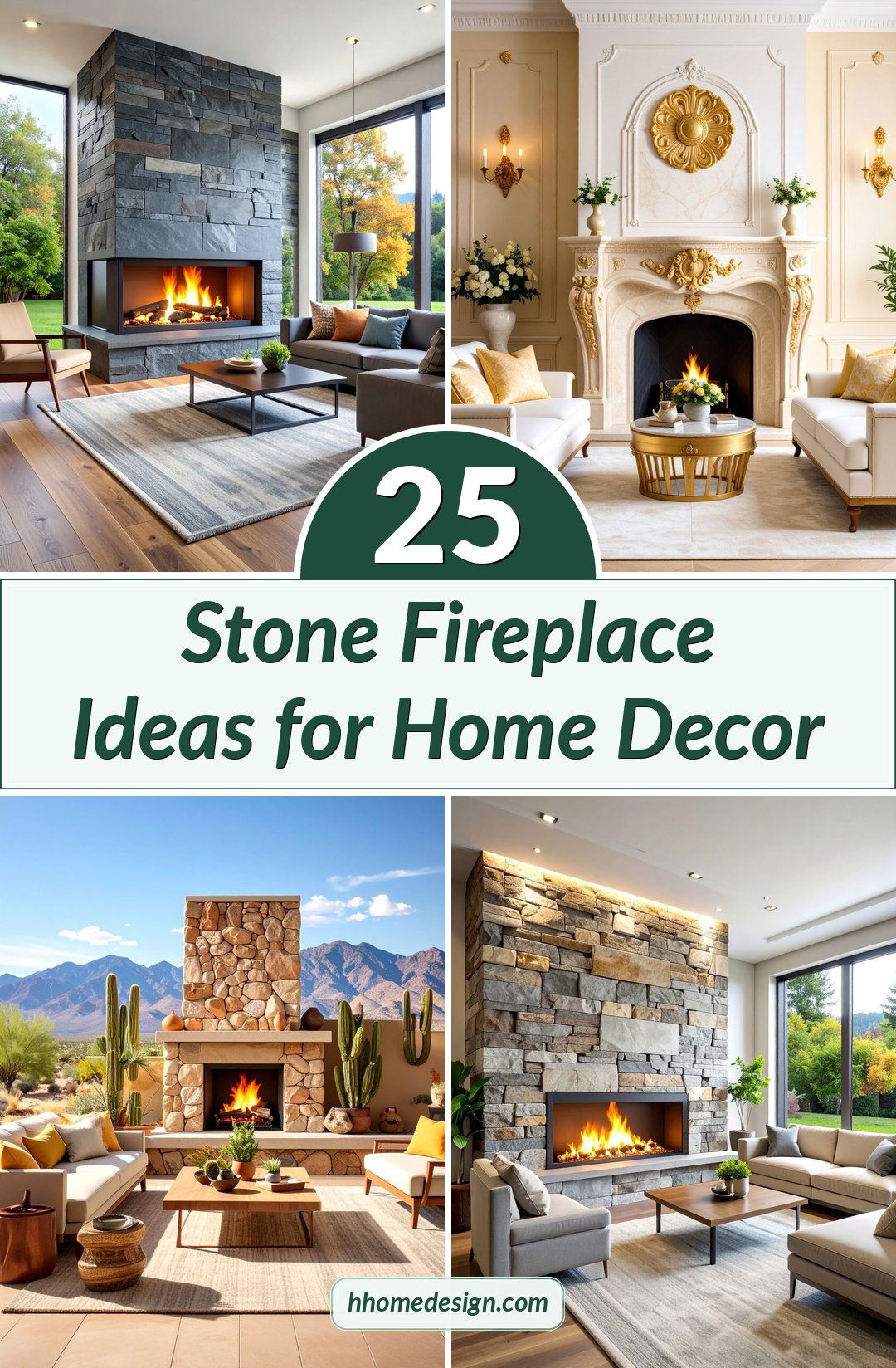 25 Stone Fireplace Ideas for Home Decor