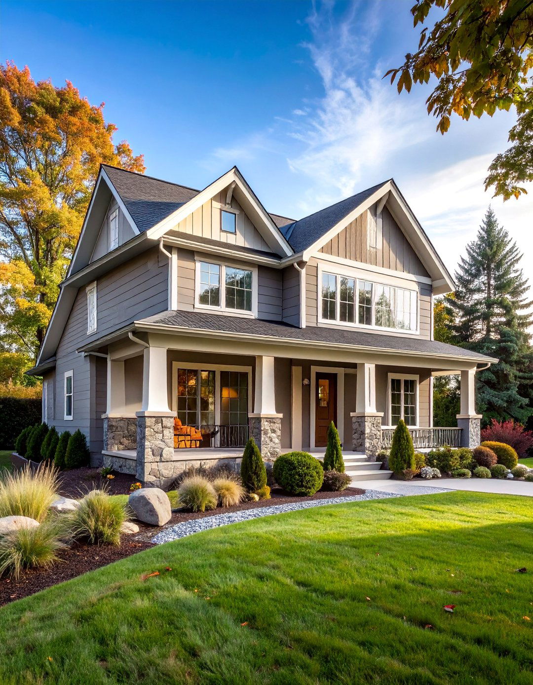 Stone Harbor Greige Sophistication - 25 Stucco Colors for Home Exteriors