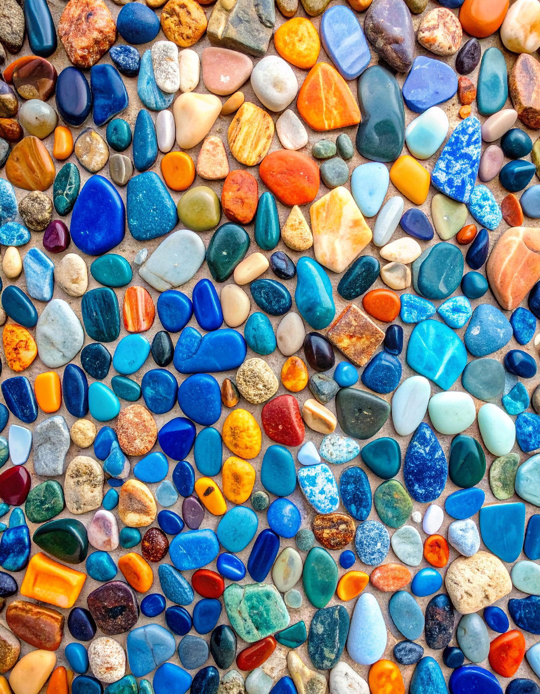 Stone Mosaic Artistic Blend - 25 Floor Transition Ideas