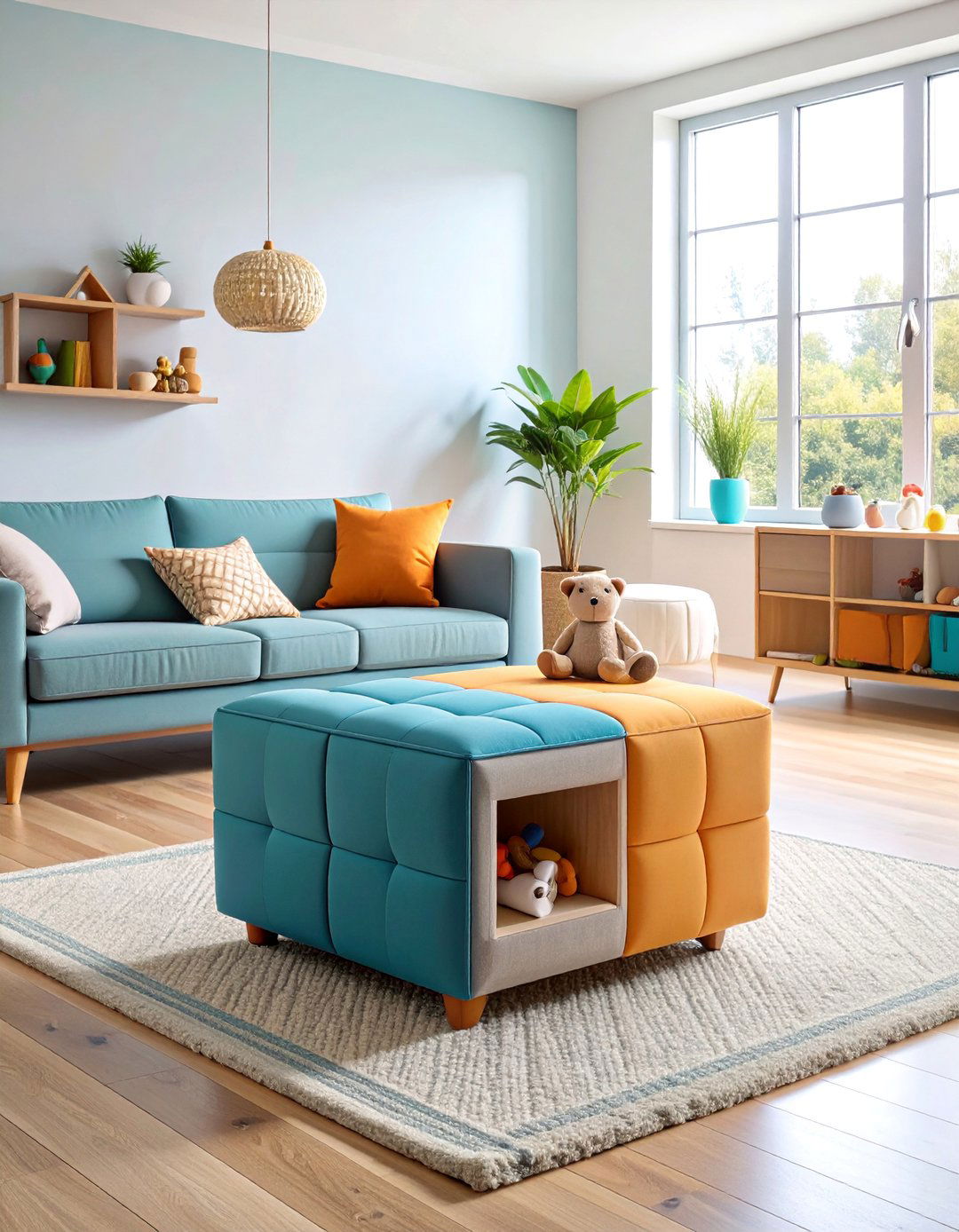 Storage Ottoman Coffee Table - 25 Toy Storage Ideas