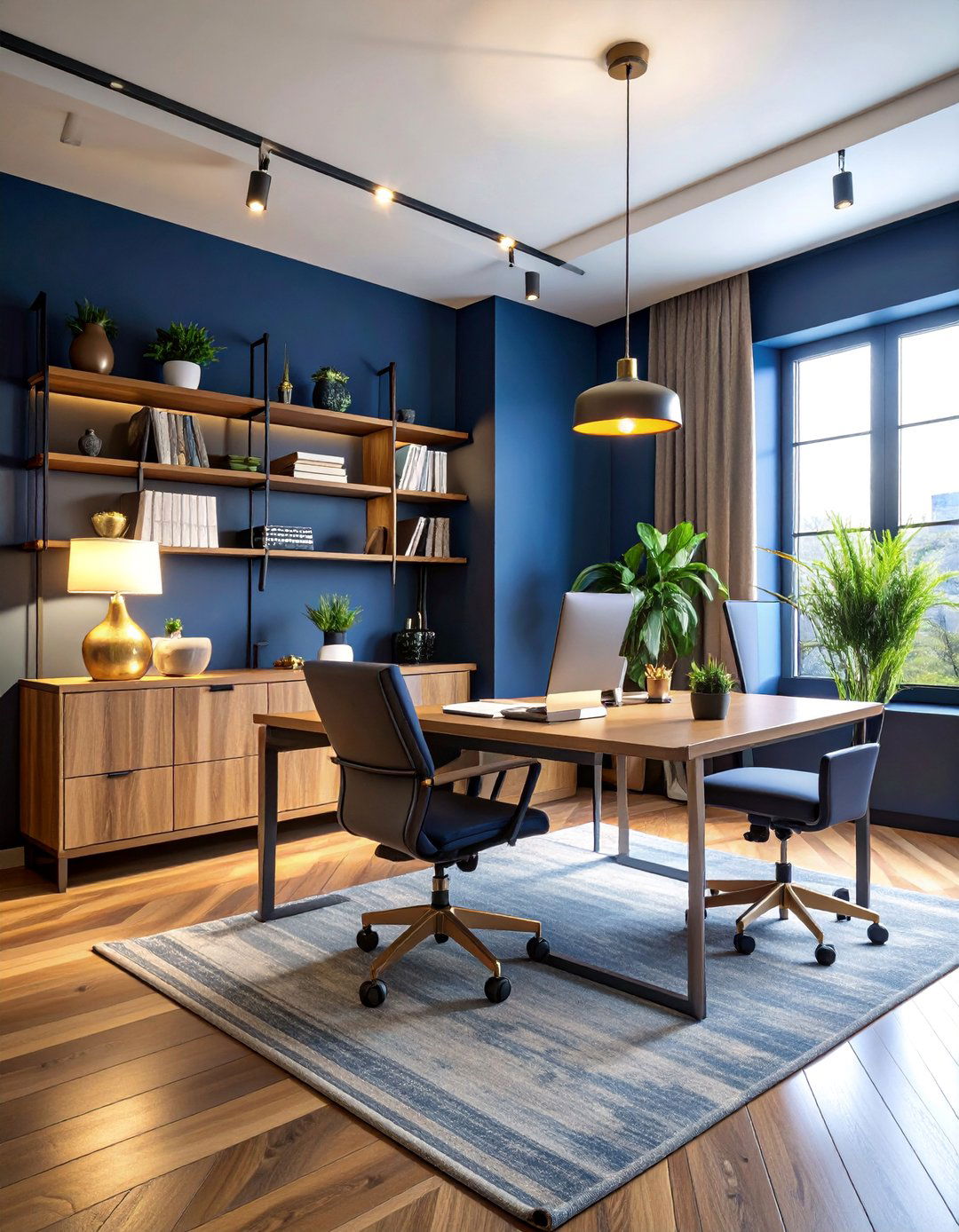 Stormy Blue Gray Accent Wall for Moody Elegance - 25 Accent Wall Colors