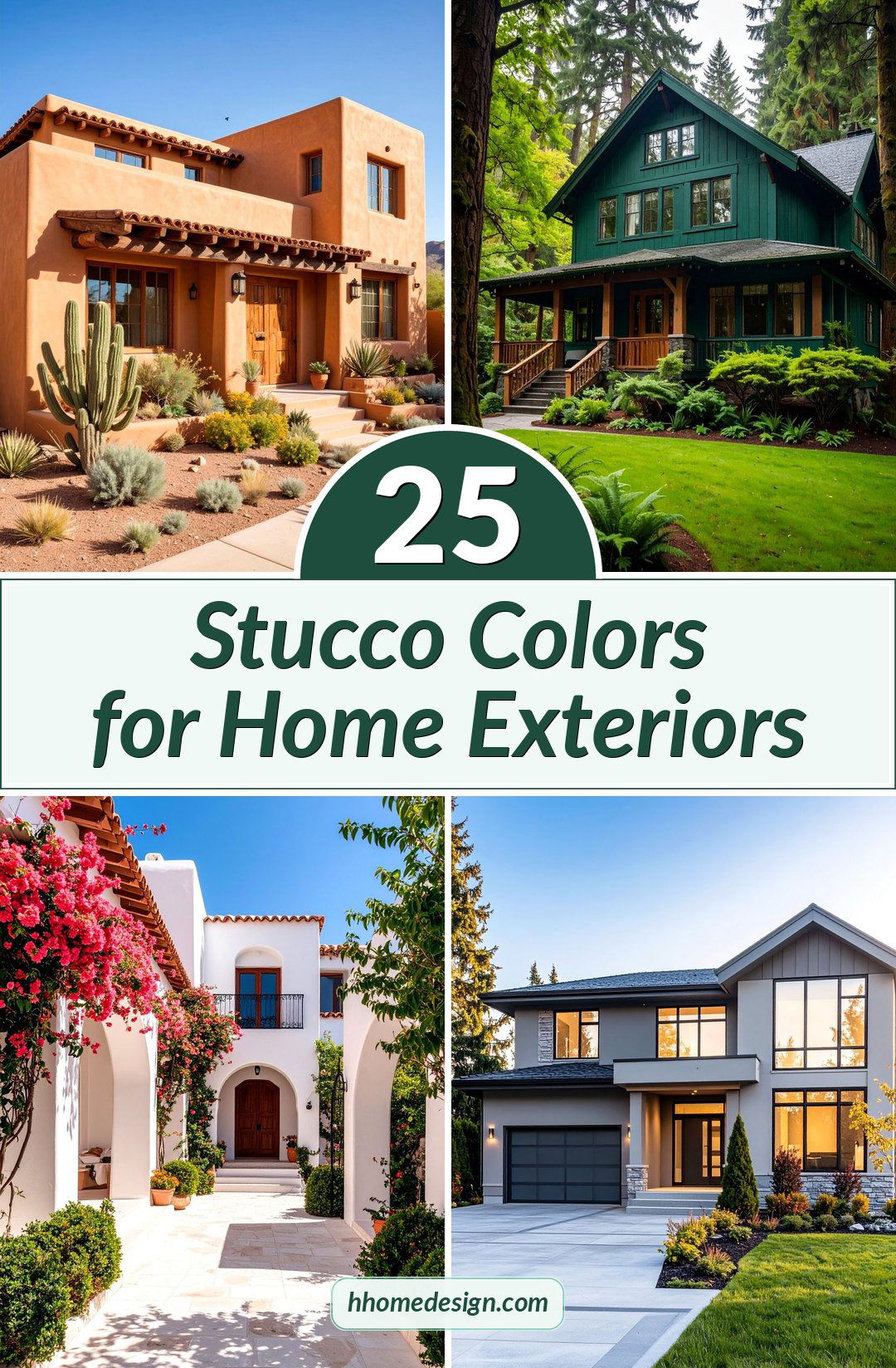 25 Stucco Colors for Home Exteriors