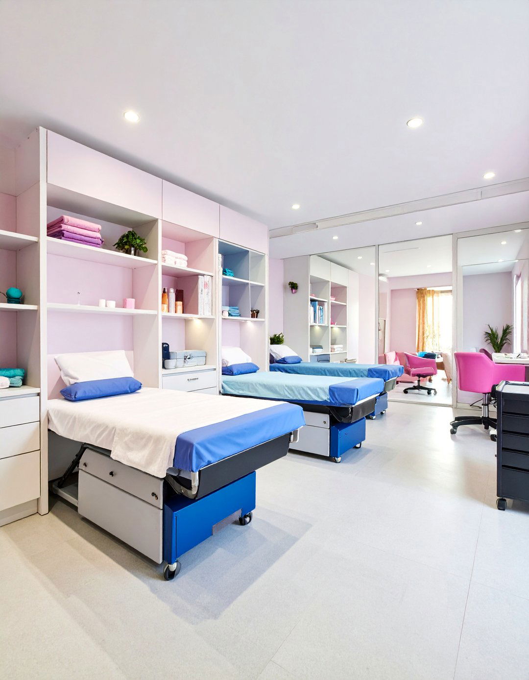Studio Apartment Salon with Multi Functional Design - 25 Small Salon Interior Design Ideas
