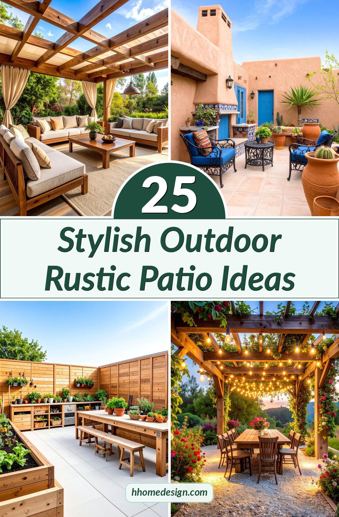 25 Stylish Outdoor Rustic Patio Ideas