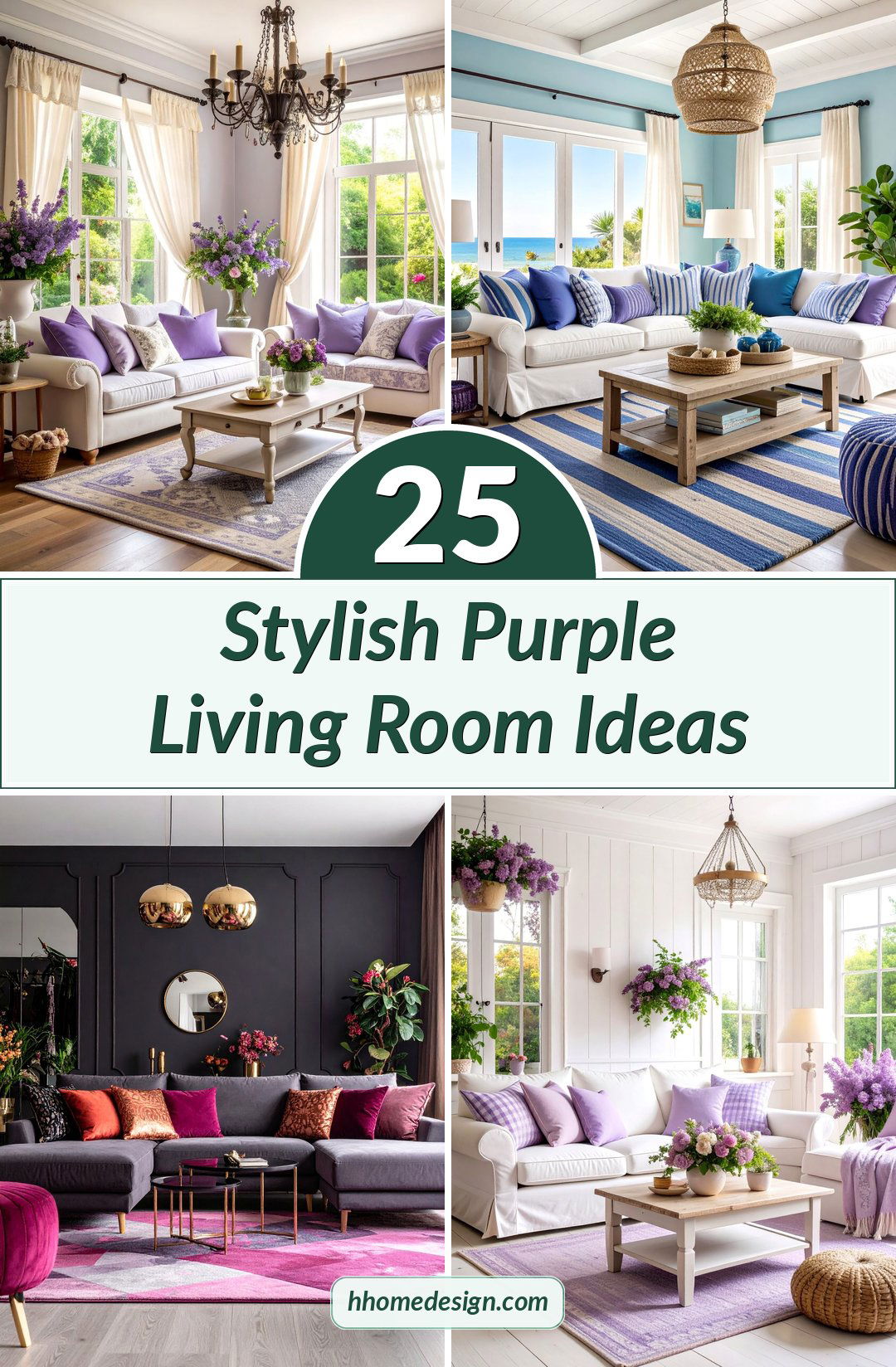 25 Stylish Purple Living Room Ideas