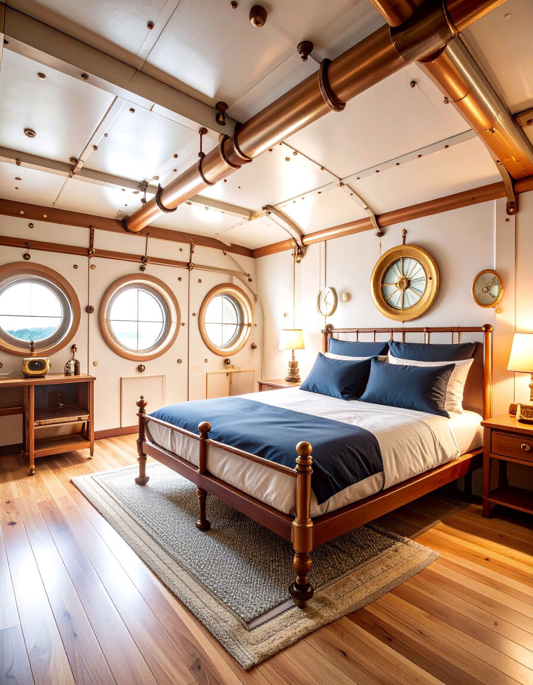 Submarine Captains Quarters - 25 Steampunk Bedroom Ideas