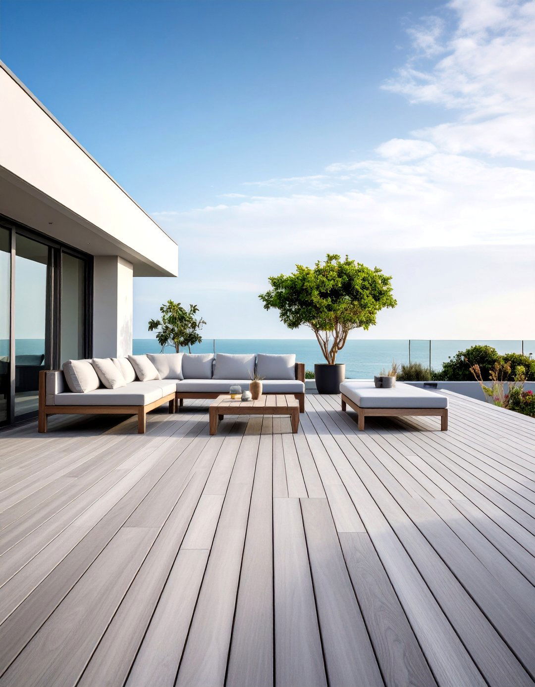 Subtle Gray Tone on Tone Minimalist Deck - 25 Two Tone Deck Color Schemes