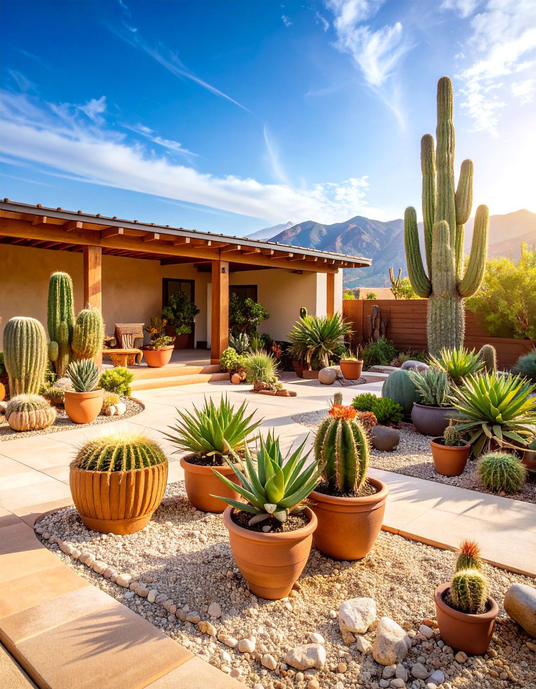 Succulent Desert Garden - 25 Small Front Yard Landscaping Ideas