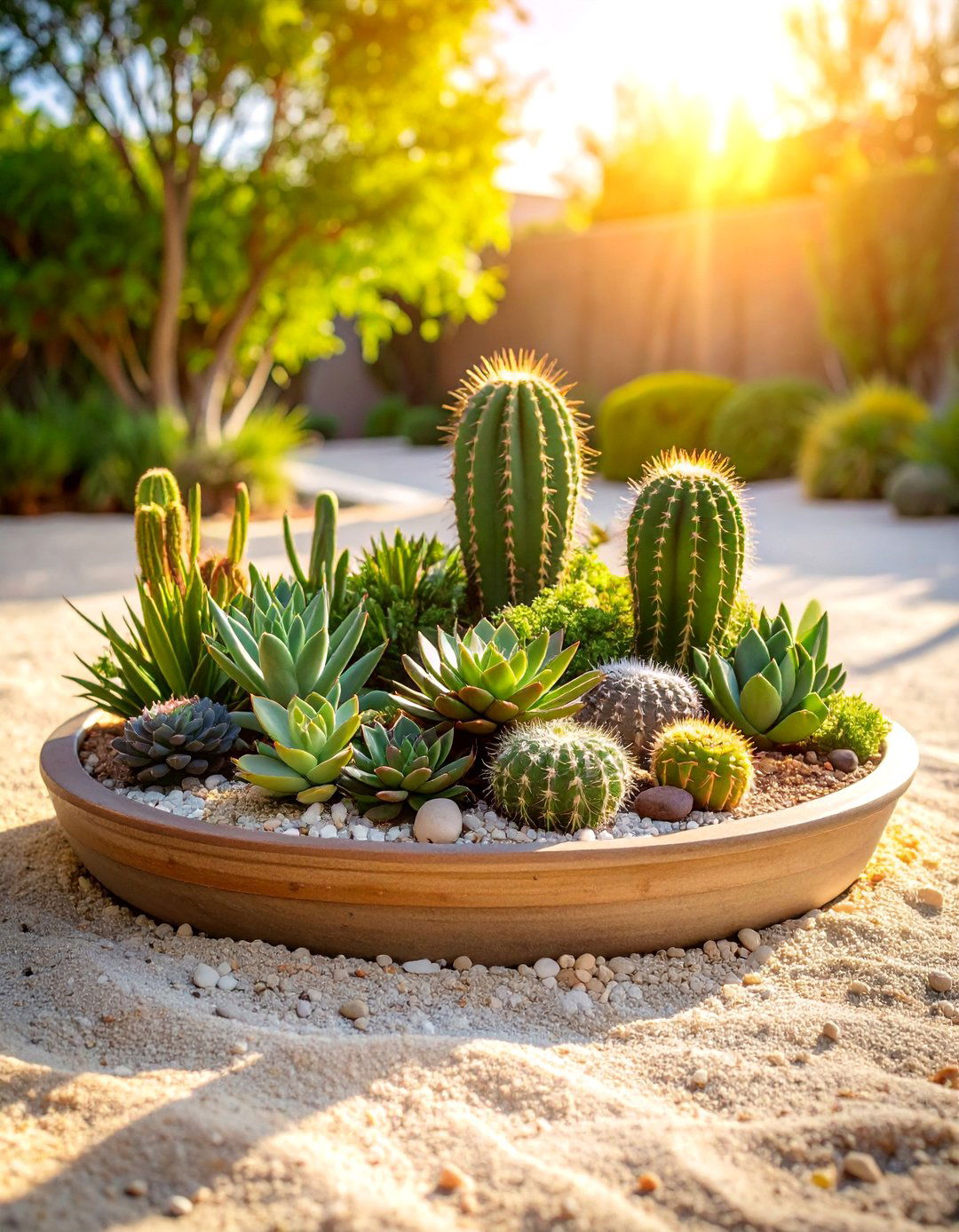 Succulent Desert Landscape Container - 25 Container Garden Ideas