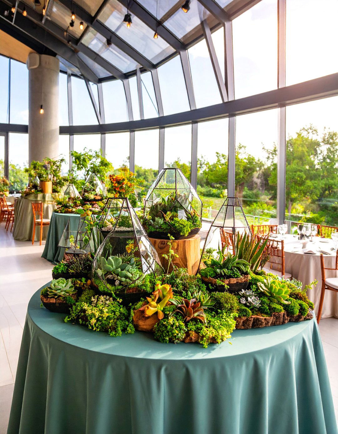 Succulent Garden and Terrarium Centerpiece Collection - 25 Wedding Table Decoration Ideas