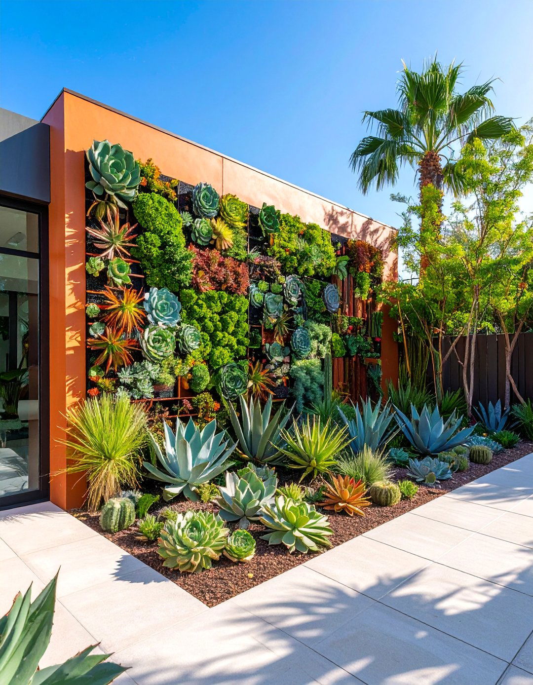 Succulent Living Art Wall - 25 Vertical Pallet Garden Ideas