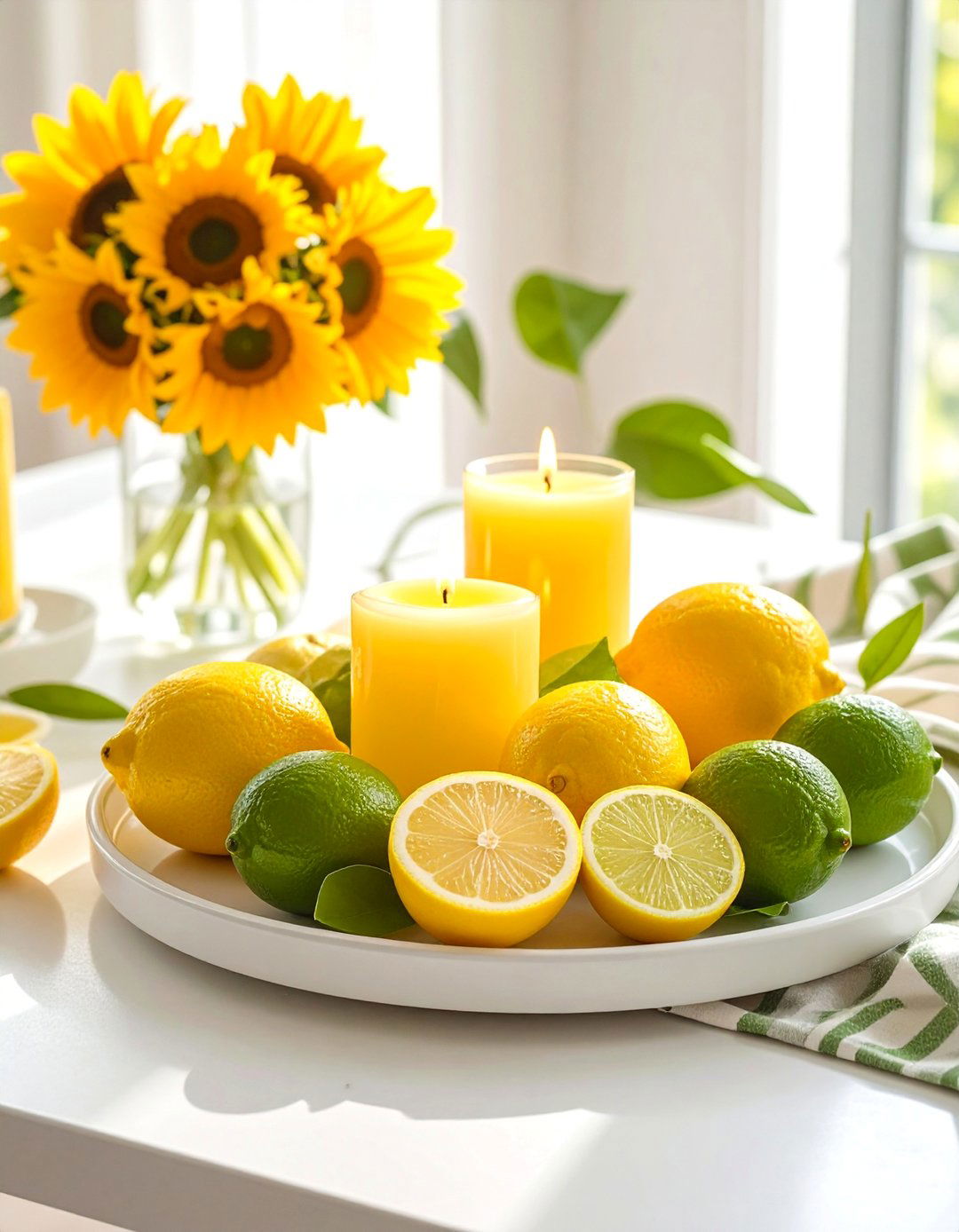 Summer Citrus Bright Lemon Yellow Sunshine - 25 Tray Decor Ideas
