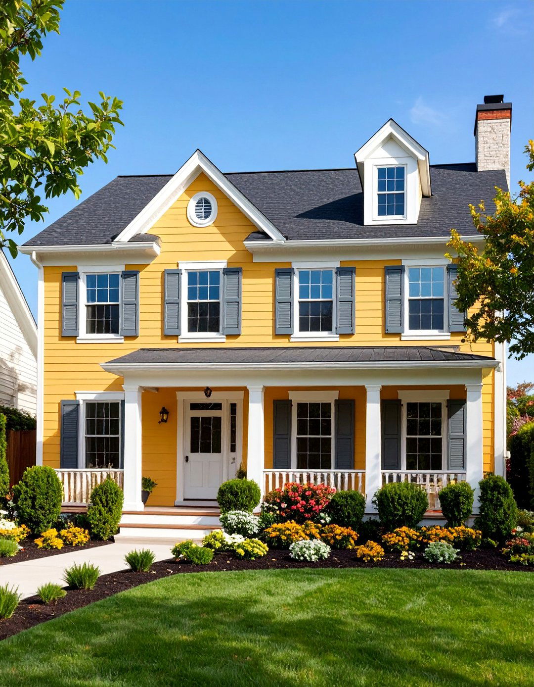 Sunny Golden Yellow - 25 Exterior House Colors & Inspiration