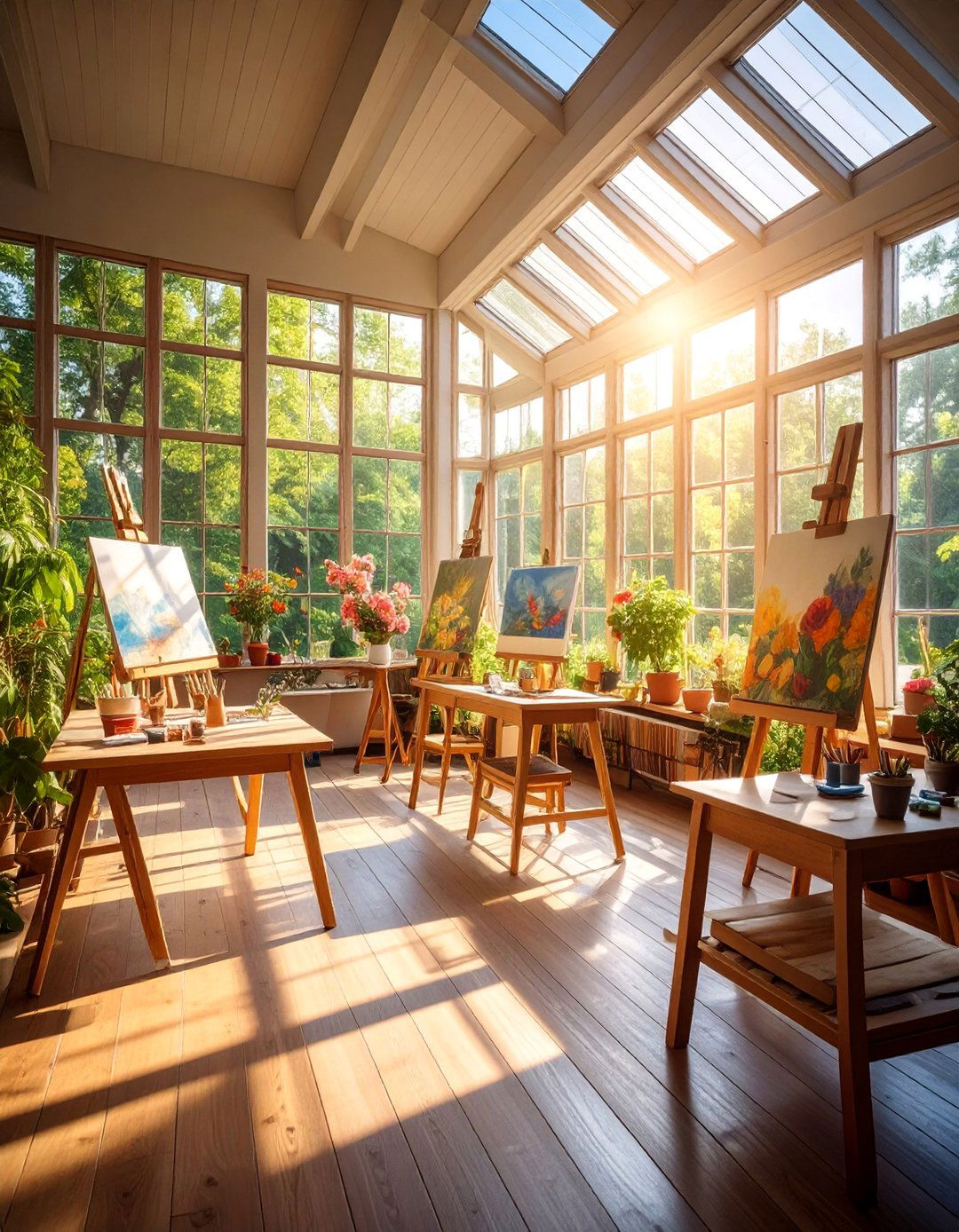 Sunroom Art Studio Creative Space - 25 Sunroom Ideas