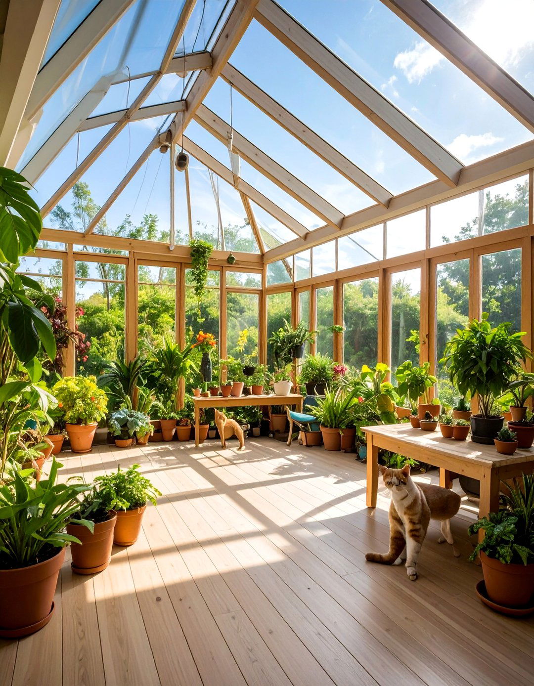 Sunroom Cat Conservatory - 25 Cat Room Ideas