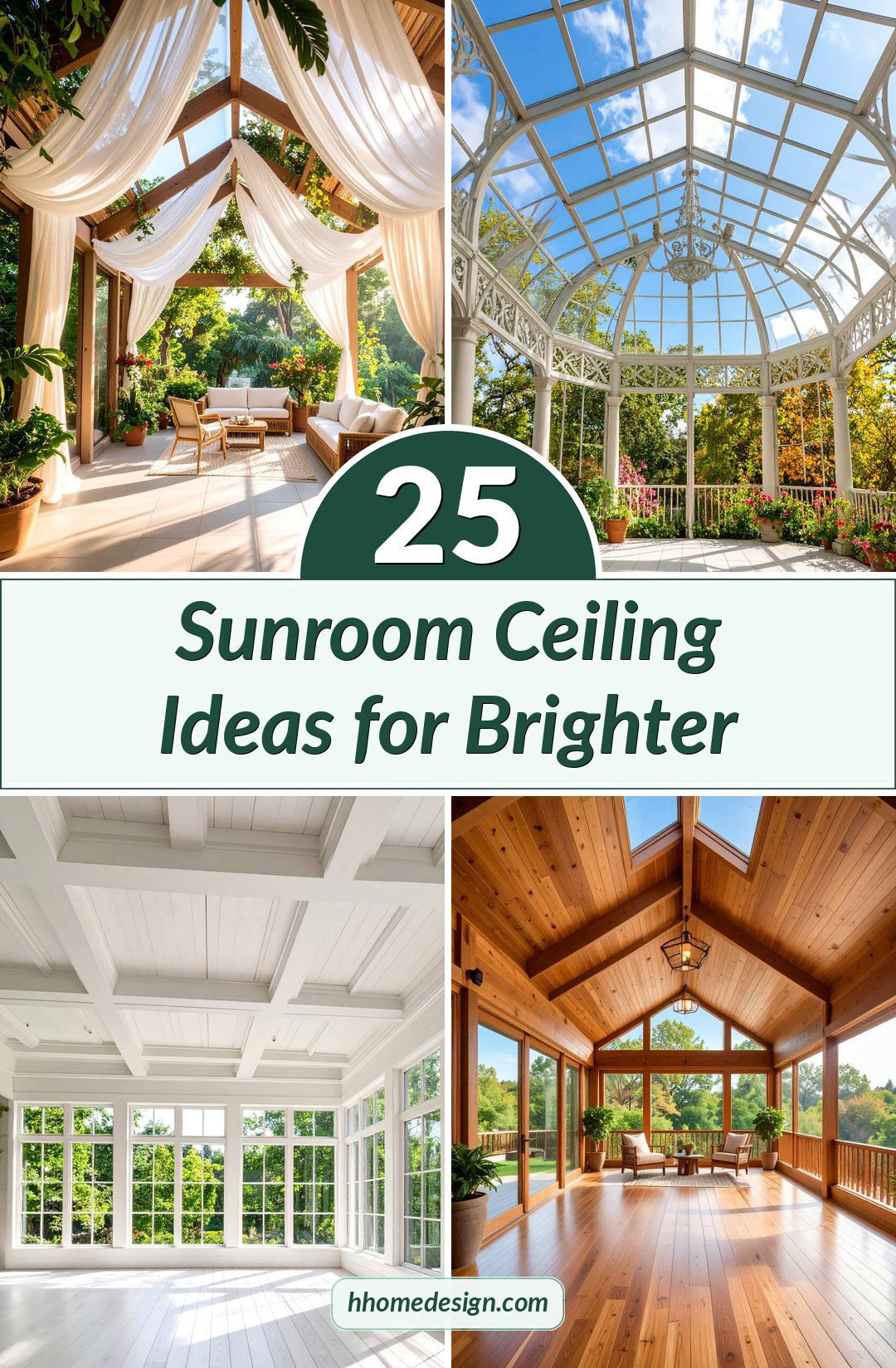 25 Sunroom Ceiling Ideas for Brighter