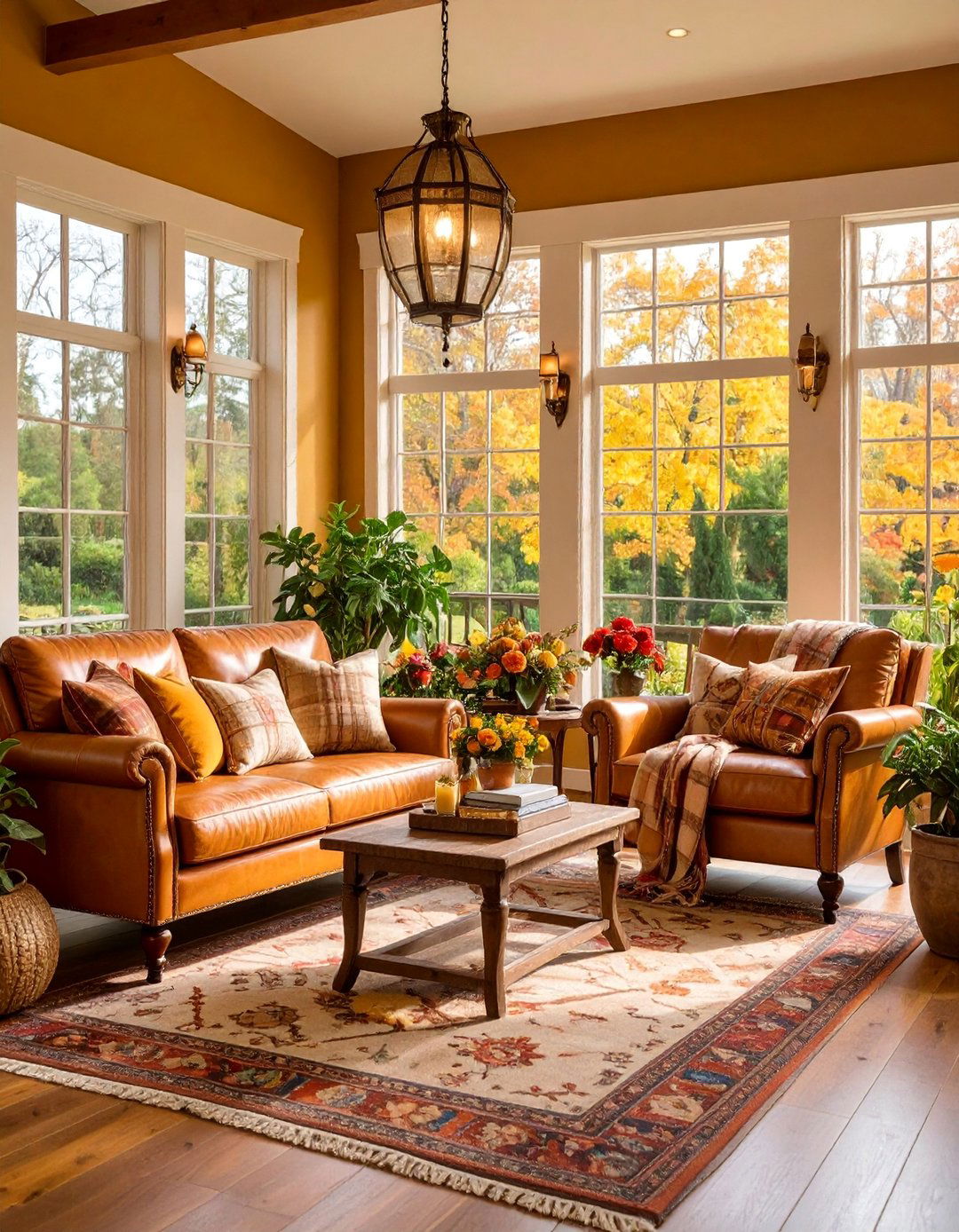 Sunroom Golden Ochre Warmth - 25 Sunroom Color Ideas