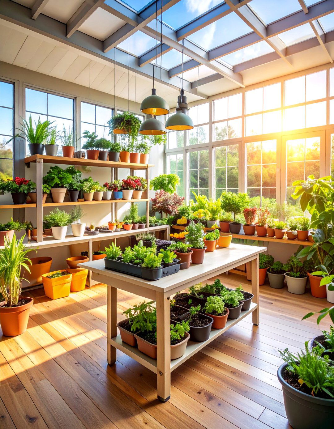 Sunroom Plant Propagation Station - 25 Sunroom Ideas