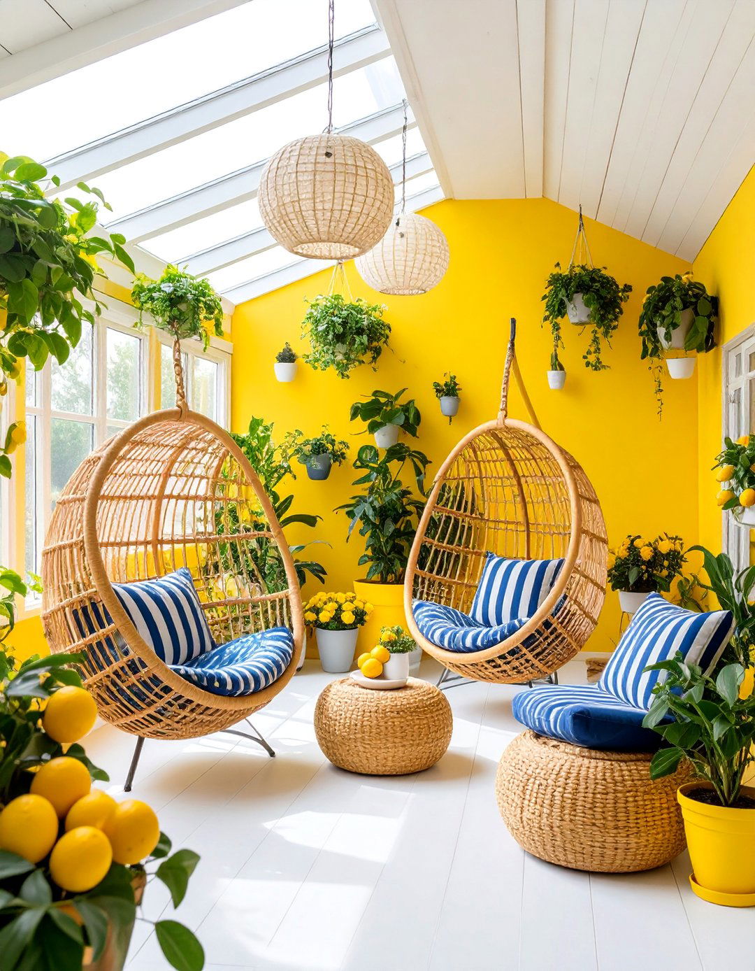 Sunroom Sunflower Yellow Glow - 25 Sunroom Color Ideas